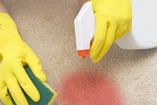 Office cleaning in Waterloo with a professional team maintaining a modern workspace