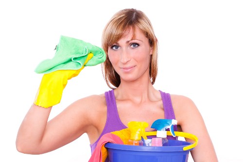 Professional cleaners in Waterloo working in a bright residential space
