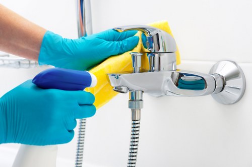 Deep oven cleaning with trays, racks, and glass door care