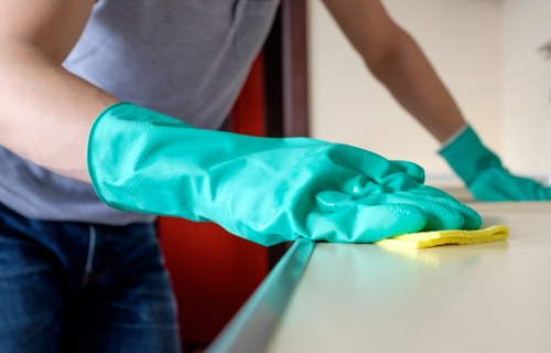 Final section of cleaning service terms with governing law and agreement