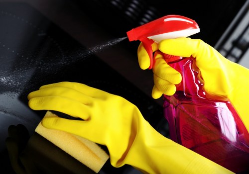 Local cleaners working in a Waterloo apartment building