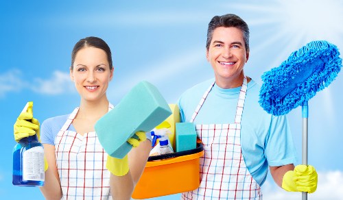 Local cleaning team preparing a rental property in Waterloo for final inspection